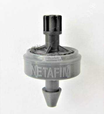 Netafim PCJ LCNL nyomáskompenzált, cseppmentes, öntisztító gomba, 4L/h, 0,7-4 bar szürke