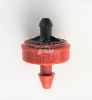 Netafim PCJ LCNL nyomáskompenzált, cseppmentes, öntisztító gomba, 2L/h, 0,7-4 bar vörös