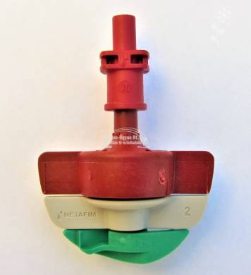 Netafim SpinNet SD híd nélküli mikroszórófej, 120/70 piros-piros-zöld rotor 74L/h ( R-R-GN )